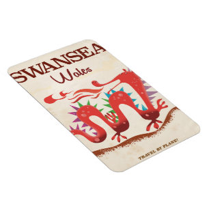 Magnet Flexible Affiche du dragon de Swansea au Pays de Galles