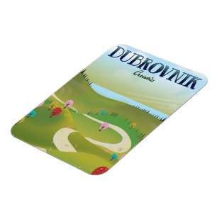 Magnet Flexible affiche du paysage de dubrovnik croatie.