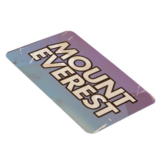 Magnet Flexible Affiche du Vintage voyage du Mont Everest (Côté Droit)