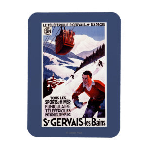 Magnet Flexible Affiche ferroviaire de promo de funiculaire de