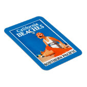 Magnet Flexible Affiche promotionnelle des plages de Californie (Côté Droit)