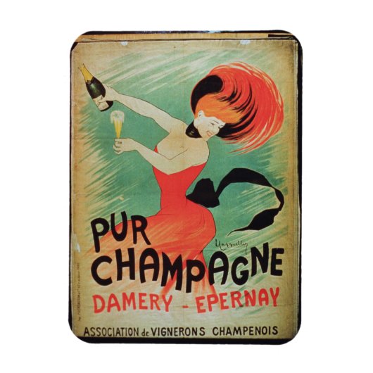 Magnet Flexible Affiche "Pur Champagne", de Damery, E (Vertical)