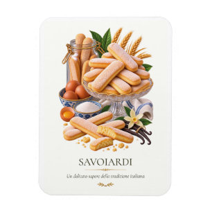 Magnet Flexible Affiche Savoiardi – Vintage Italian Dessert