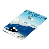 Magnet Flexible affiche ski de crans-montana Suisse (Côté Gauche)