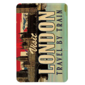 Magnet Flexible Affiche vintage de Londres à visiter (Vertical)