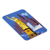 Magnet Flexible Affiche Vintage voyage pour Allegheny Airlines (Côté Droit)