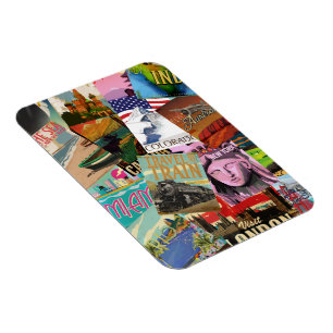 Magnet Flexible Affiches de voyage vintage