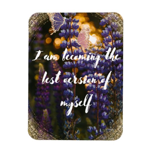 Magnet Flexible Affirmation : Je deviens la meilleure version (Vertical)