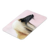 Magnet Flexible Afghan Hound Profile Dog Art Greeting Card 5x7 (Côté Gauche)