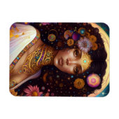 Magnet Flexible African American Black Goddess Queen Imaginaire Ar (Horizontal)