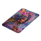 Magnet Flexible African American Black Goddess Queen Imaginaire Ar (Côté Gauche)