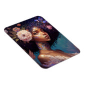 Magnet Flexible African American Black Goddess Queen Imaginaire Ar (Côté Droit)