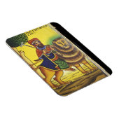 Magnet Flexible Afrique, Éthiopie. Oeuvre représentant le lion de (Côté Droit)