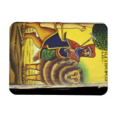 Magnet Flexible Afrique, Éthiopie. Oeuvre représentant le lion de (Horizontal)