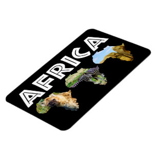 Magnet Flexible Afrique Faune Continent Trio