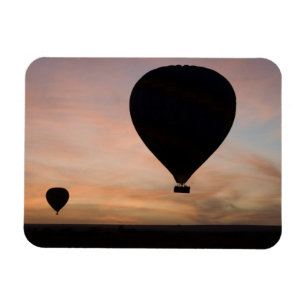 Magnet Flexible Afrique, Kenya, Masai Mara. Deux ballons glissent