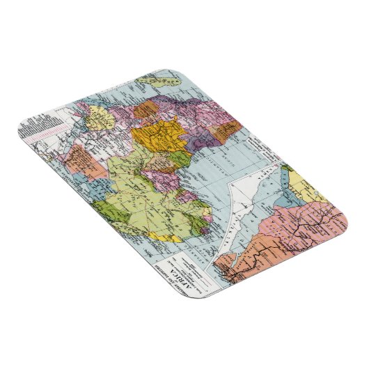 MAGNET FLEXIBLE AFRIQUE PARTITIONNÉE, 1914 (Côté Droit)