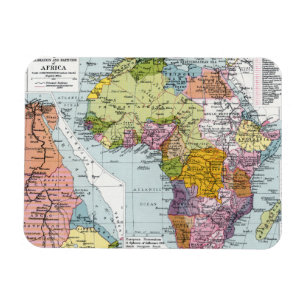 MAGNET FLEXIBLE AFRIQUE PARTITIONNÉE, 1914