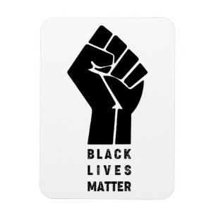 Magnet Flexible afro-américain fist black lives matière symbole pr