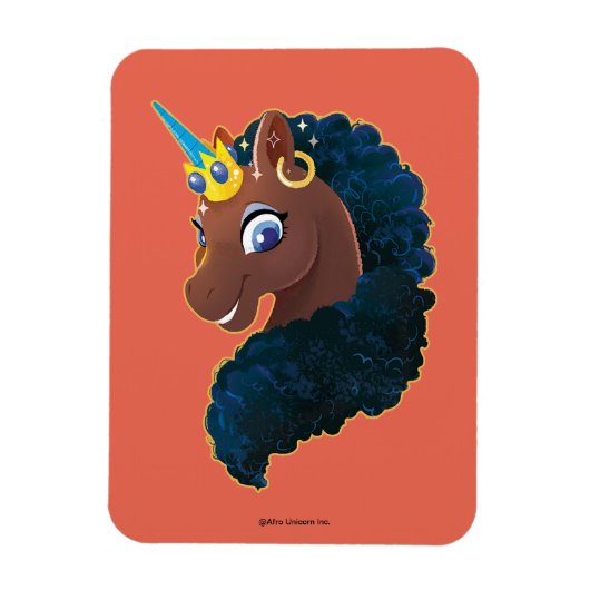 Magnet Flexible Afro Unicorn | Magique (Vertical)