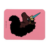 Magnet Flexible Afro Unicorn | Magique (Horizontal)