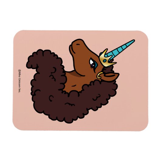 Magnet Flexible Afro Unicorn | Unique (Horizontal)