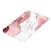 Magnet Flexible Agate de vidage rose Enregistrer la date (Côté Gauche)