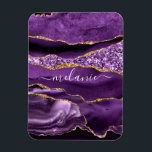 Magnet Flexible Agate Violet violet or Parties scintillant Géode N<br><div class="desc">Agate Violet violet Parties scintillant or Geode Nom personnalisé Marbre étincelant Anniversaire - Anniversaire ou Mariage Cadeau / Fournisseur - Ajouter votre nom - Texte ou Supprimer - Faire votre cadeau spécial - Redimensionner et déplacer ou ajouter du texte / des éléments avec outil de personnalisation. Conception par MIGNED. S'il...</div>