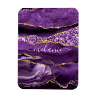 Agate Violet violet or Parties scintillant Géode N
