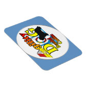 Magnet Flexible agilité de collie barbu (Côté Droit)