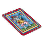 MAGNET FLEXIBLE AGRÉABLE PATRIOTIQUE ÉLÉPHANT WAVANT DRAPEAU AMÉRI (Côté Droit)