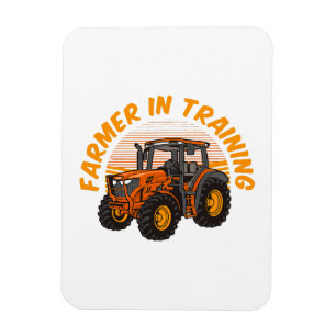 Magnet Flexible Agriculteur drôle en formation pour l'avenir tract
