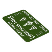 MAGNET FLEXIBLE AGRICULTURE NOËL FRAIS ARBRES (Côté Droit)