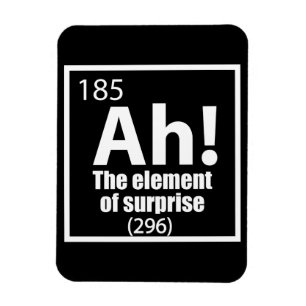 Magnet Flexible Ah ! L'élément de la plaisanterie de la chimie amu