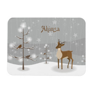 Magnet Flexible Ahimsa Holiday Reindeer