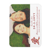 Magnet Flexible 'Ai' / Love Spring Flowers Chinois Enregistrer La (Vertical)