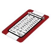 Magnet Flexible Aide à la mesure de la cuisine dans l'aimant à cer (Côté Gauche)