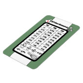 Magnet Flexible Aide à la mesure de la cuisine dans l'aimant de ta (Côté Gauche)