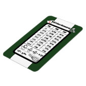 Magnet Flexible Aide à la mesure de la cuisine dans l'aimant fores (Côté Gauche)