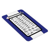 Magnet Flexible Aide de mesure de cuisine en aimant cobalt (Côté Droit)