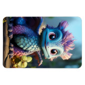 Magnet Flexible Aiden, un dragon lunaire (Horizontal)