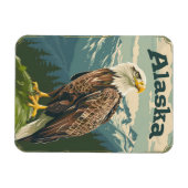 Magnet Flexible Aigle à tête blanche de l'Alaska (Horizontal)