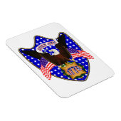 Magnet Flexible Aigle du Jour de l'Indépendance (Côté Droit)