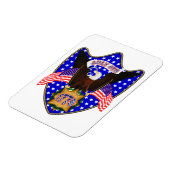 Magnet Flexible Aigle du Jour de l'Indépendance (Côté Gauche)
