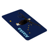 Magnet Flexible Aigle Et Drapeau De L'Alaska (Côté Droit)