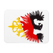 Magnet Flexible Aigle noir allemand (Horizontal)