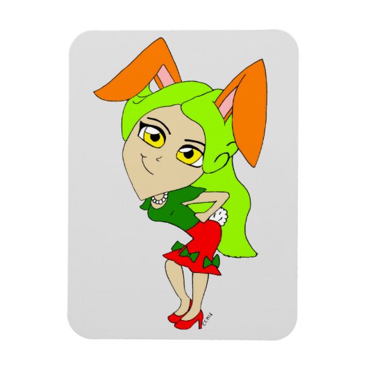 Magnet Flexible aile de chibi bunnygirl (Vertical)