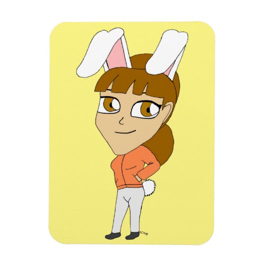 Magnet Flexible aile de chibi bunnygirl (Vertical)