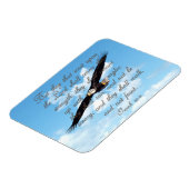 Magnet Flexible Ailes comme Aigles, Ésaïe 40:31 Bible chrétienne (Côté Gauche)