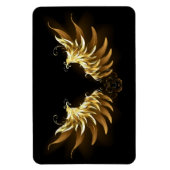 Magnet Flexible Ailes d'Ange d'or sur arrière - plan noir (Vertical)